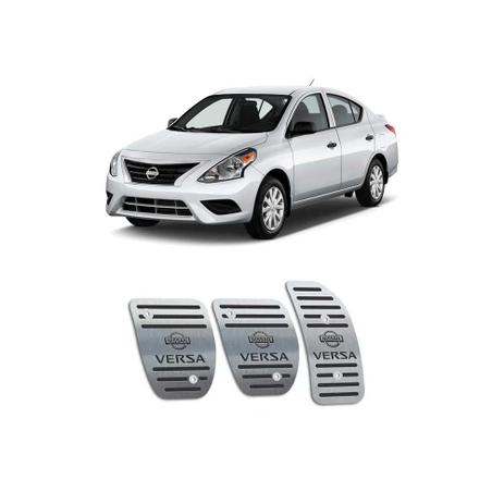 Pedaleiras Aço Inox Nissan Versa 2015/2019 Manual Preta - Jr Menor preço em Pedaleiras Aço Inox Nissan Versa 2015/2019 Manual Preta - Jr