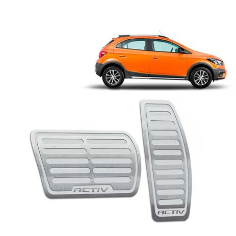 Pedaleiras Chevrolet Onix Activ 2017/2019 Automático Prata - Jr Menor preço em Pedaleiras Chevrolet Onix Activ 2017/2019 Automático Prata - Jr