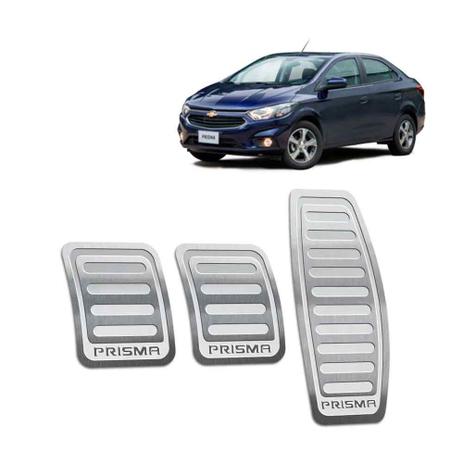 Pedaleiras Chevrolet Prisma 2013/2019 Manual Prata - Jr Menor preço em Pedaleiras Chevrolet Prisma 2013/2019 Manual Prata - Jr