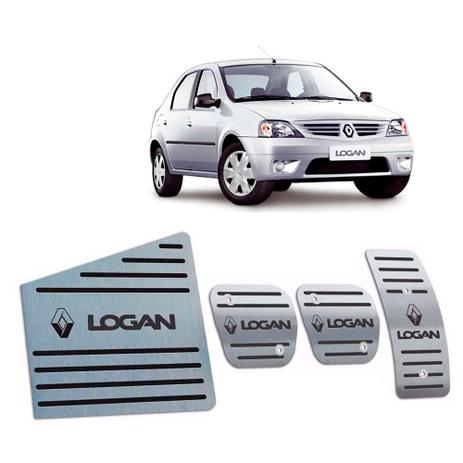 Pedaleiras + Descanso Renault Logan 2007 A 2010 Preto - Jr Menor preço em Pedaleiras + Descanso Renault Logan 2007 A 2010 Preto - Jr