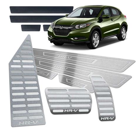 Pedaleiras Descanso Soleiras Honda Hrv 2016/2019 Aut Prata - Jr Menor preço em Pedaleiras Descanso Soleiras Honda Hrv 2016/2019 Aut Prata - Jr