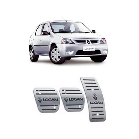 Pedaleiras Exclusivas Renault Logan 2007 A 2010 Preto - Jr Menor preço em Pedaleiras Exclusivas Renault Logan 2007 A 2010 Preto - Jr
