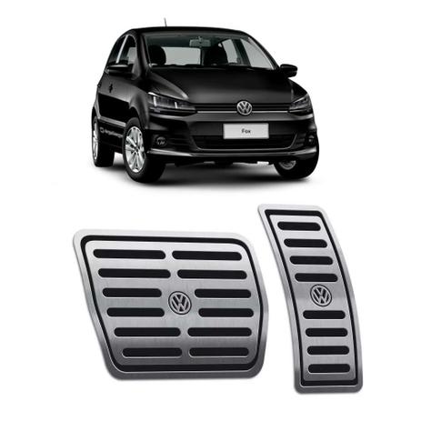 Pedaleiras Fox 2015/2019 Em Aço Inox Automático Preto - Jr Menor preço em Pedaleiras Fox 2015/2019 Em Aço Inox Automático Preto - Jr