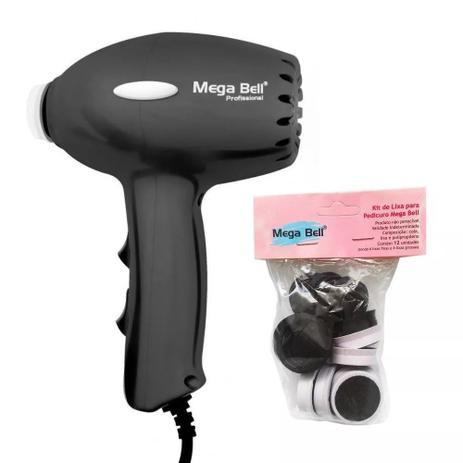 Pedicuro Compact Elétrico Profissional Para Lixar Os Pés Preto 220v + 12 Lixas Descartáveis - MEGA BELL Menor preço em Pedicuro Compact Elétrico Profissional Para Lixar Os Pés Preto 220v + 12 Lixas Descartáveis - MEGA BELL