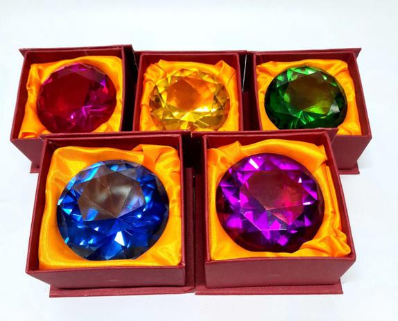 Pedra Do Poder Jóia Cristal Peso De Papel Diamante 05 Unidades - Kit Variadas I - Atabaska Mix Menor preço em Pedra Do Poder Jóia Cristal Peso De Papel Diamante 05 Unidades - Kit Variadas I - Atabaska Mix