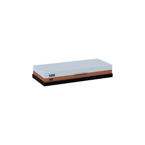 Pedra para Afiar Tramontina Profio Granulação 400 e 1000 Dupla Face Suporte Emborrachado Menor preço em Pedra para Afiar Tramontina Profio Granulação 400 e 1000 Dupla Face Suporte Emborrachado
