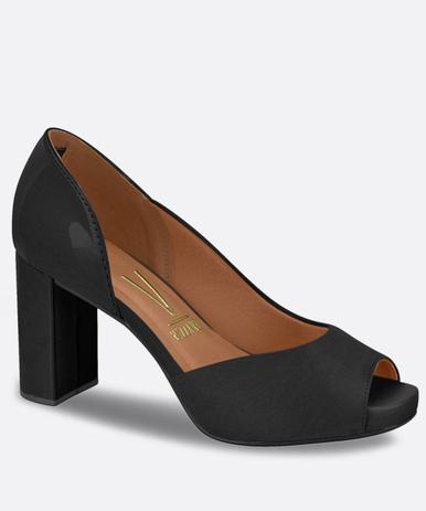 peep toe feminino salto alto vizzano