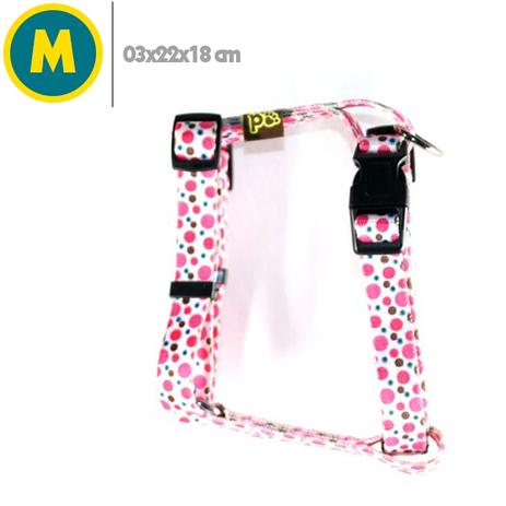 Peitoral Bolinhas Para Cachorro PetFit Rosa e Branco - Petfitstore é boa?