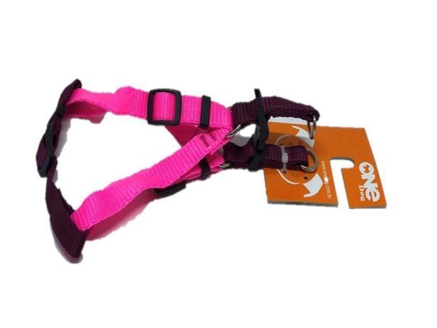 Peitoral para cachorro One Dog - Vinho e Rosa - Tamanho P é boa?