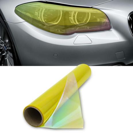 Película Adesivo Camaleão Amarelo Lanterna e Farol 2m x 30cm Universal Carros Motos Barcos Jet Skis - Solarium Menor preço em Película Adesivo Camaleão Amarelo Lanterna e Farol 2m x 30cm Universal Carros Motos Barcos Jet Skis - Solarium