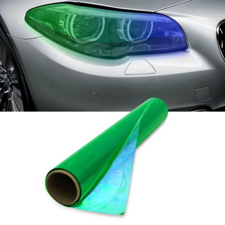 Película Adesivo Camaleão Verde Lanterna Farol 2m x 30cm Uso Universal Carros Motos Barcos Jet Skis - Solarium Menor preço em Película Adesivo Camaleão Verde Lanterna Farol 2m x 30cm Uso Universal Carros Motos Barcos Jet Skis - Solarium