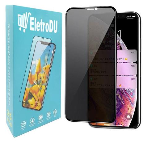 Película De Vidro 3D Total Privacidade Anti Spy iPhone 6 7 8 Plus X Xs XR Xs Max 11 11 Pro 11 Pro Max - ELETRODU Menor preço em Película De Vidro 3D Total Privacidade Anti Spy iPhone 6 7 8 Plus X Xs XR Xs Max 11 11 Pro 11 Pro Max - ELETRODU