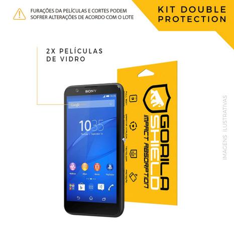 Película de Vidro Dupla para Sony Xperia E4 - Gorila Shield Menor preço em Película de Vidro Dupla para Sony Xperia E4 - Gorila Shield