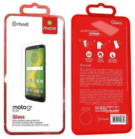 Película De Vidro Moto G6 Play Original Motorola Muvit Menor preço em Película De Vidro Moto G6 Play Original Motorola Muvit