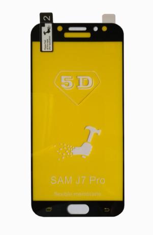 Película Flexível 5D - Samsung Galaxy J7 Pro (J7 2017) SM-J730G/DS Tela 5,5” Menor preço em Película Flexível 5D - Samsung Galaxy J7 Pro (J7 2017) SM-J730G/DS Tela 5,5”