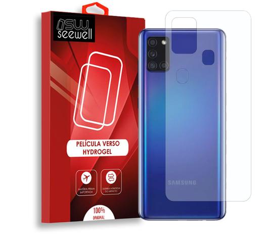Pelicula Galaxy A21S Hydrogel Traseira - 100% Transparente - SeeWell -  Película para Celular - Magazine Luiza