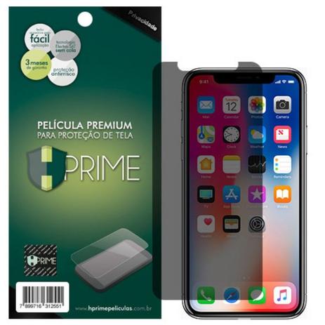 Película HPrime para Apple iPhone X / XS - Vidro Temperado Privacidade Menor preço em Película HPrime para Apple iPhone X / XS - Vidro Temperado Privacidade