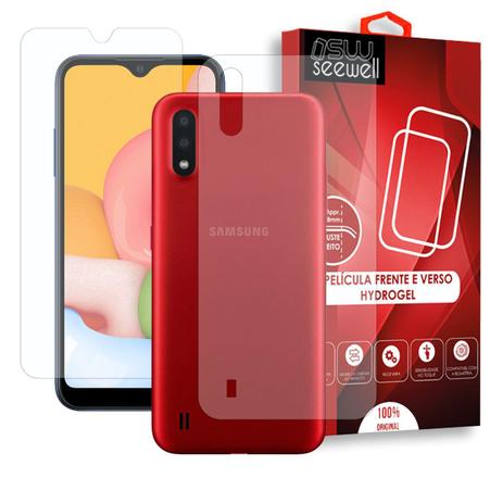 Pelicula Hydrogel HD Galaxy A01 Frente e Verso - 100% Transparente -  Seewell - Película para Celular - Magazine Luiza