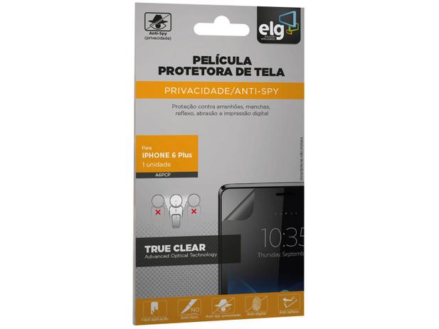 Película Protetora para iPhone 6 Plus Preto - ELG