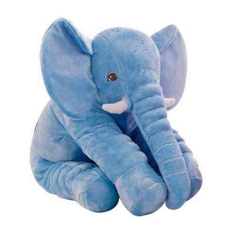 Pelucia Almofada Elefante Gigante Azul Buba Menor preço em Pelucia Almofada Elefante Gigante Azul Buba