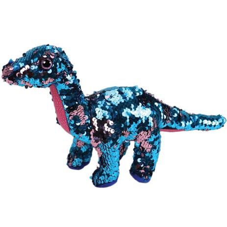 Pelúcia Beanie Boos Paetê - Dinossauro Tremor - DTC Menor preço em Pelúcia Beanie Boos Paetê - Dinossauro Tremor - DTC