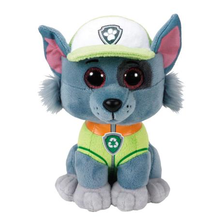 Pelúcia Beanie Boos Rocky - Patrulha Canina - Dtc Menor preço em Pelúcia Beanie Boos Rocky - Patrulha Canina - Dtc