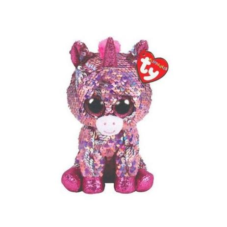 Pelúcia Beanie Boos Sparkle Unicórnio Rosa Pequeno- DTC Menor preço em Pelúcia Beanie Boos Sparkle Unicórnio Rosa Pequeno- DTC
