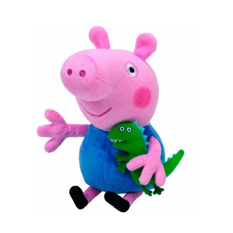 Pelúcia Peppa Pig Irmão George Azul Médio 30cm Ty DTC Menor preço em Pelúcia Peppa Pig Irmão George Azul Médio 30cm Ty DTC