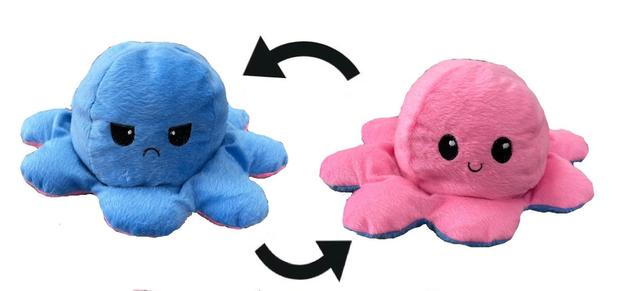Pelúcia Polvo Reversível Humor Feliz e Bravo / Triste Tik Tok 20cm Pink/Azul - LuckBaby Menor preço em Pelúcia Polvo Reversível Humor Feliz e Bravo / Triste Tik Tok 20cm Pink/Azul - LuckBaby