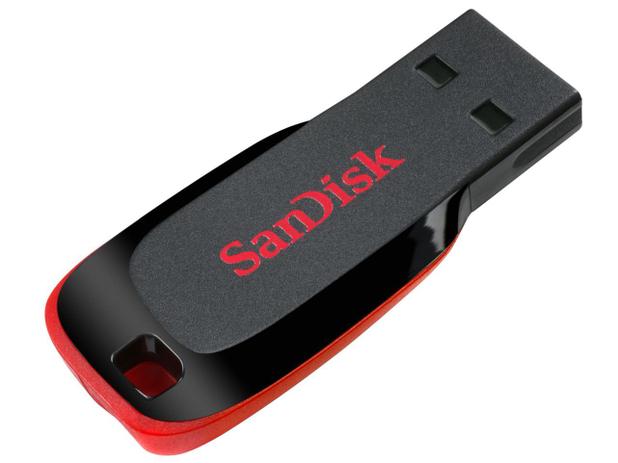 Pen Drive 16GB SanDisk Cruzer Blade - USB 2.0