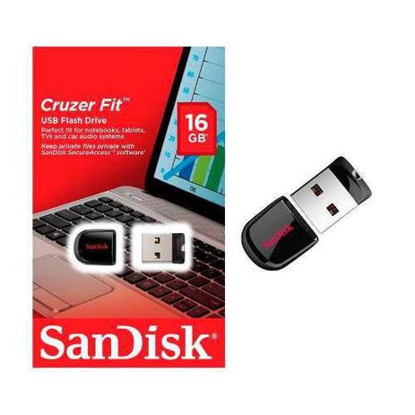 Menor preço em Pen Drive 16GB SanDisk - Cruzer Fit Z33