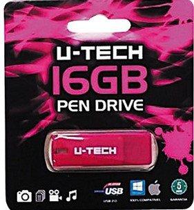 Pen Drive 16GB UTECH PD113 Rosa Menor preço em Pen Drive 16GB UTECH PD113 Rosa