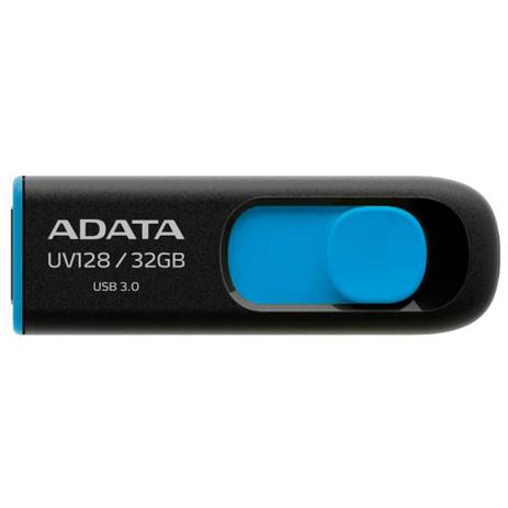 Pen Drive 32GB Adata UV128 - USB - Azul - AUV128-32G-RBE Menor preço em Pen Drive 32GB Adata UV128 - USB - Azul - AUV128-32G-RBE