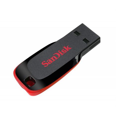 Pen Drive 32GB Blade Black Red - Sandisk Menor preço em Pen Drive 32GB Blade Black Red - Sandisk