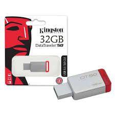 Pen Drive 32gb Usb 3.1 Kingston Dt50 Datatraveler 50 Metal Vermelho Menor preço em Pen Drive 32gb Usb 3.1 Kingston Dt50 Datatraveler 50 Metal Vermelho
