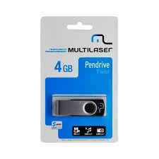 Pen Drive 4GB Twist Multilaser PD586 Menor preço em Pen Drive 4GB Twist Multilaser PD586