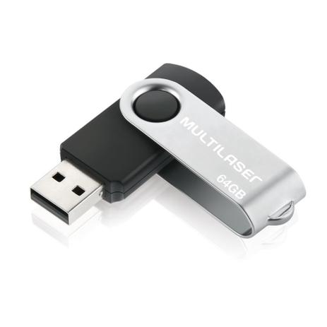 Pen Drive 64GB Multilaser Twist PD590 Menor preço em Pen Drive 64GB Multilaser Twist PD590