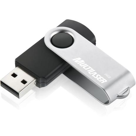 Pen Drive 64GB Multilaser Twist Menor preço em Pen Drive 64GB Multilaser Twist