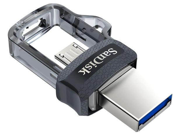 Pen Drive 64GB SanDisk para Smartphone e Tablet - Ultra Dual Drive MicroUSB USB 3.0 Menor preço em Pen Drive 64GB SanDisk para Smartphone e Tablet - Ultra Dual Drive MicroUSB USB 3.0