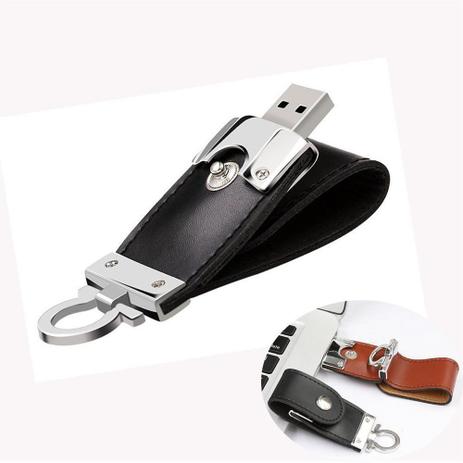 Pen Drive 8GB de Couro Preto com Argola para utilização como Chaveiro - Pen drive you Menor preço em Pen Drive 8GB de Couro Preto com Argola para utilização como Chaveiro - Pen drive you