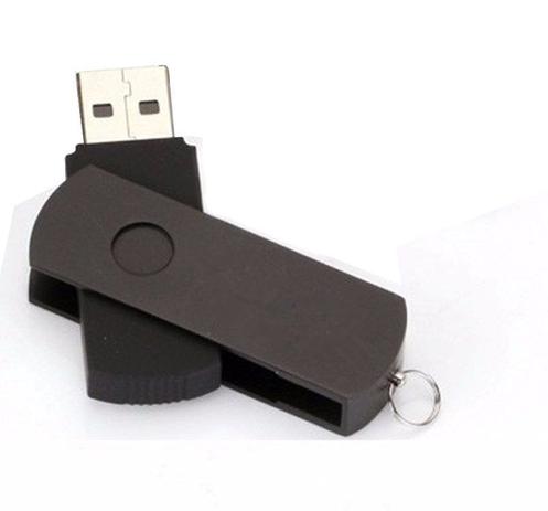 Pen Drive 8GB Giratório Alumínio Todo Preto Personalizado - Pen drive you Menor preço em Pen Drive 8GB Giratório Alumínio Todo Preto Personalizado - Pen drive you
