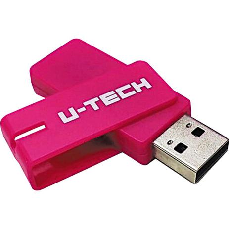 Pen Drive 8GB U-Tech Rosa Menor preço em Pen Drive 8GB U-Tech Rosa