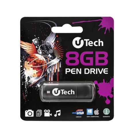 Pen Drive 8GB U-tech - U-tech do brasil Menor preço em Pen Drive 8GB U-tech - U-tech do brasil