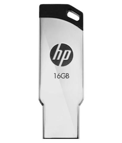 Pen Drive HP 16GB USB 2.0 Metálico V236W Menor preço em Pen Drive HP 16GB USB 2.0 Metálico V236W