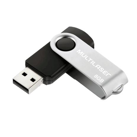 Pen drive multilaser 8gb twist pd587 preto Menor preço em Pen drive multilaser 8gb twist pd587 preto