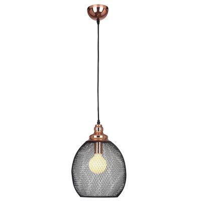 Pendente 28cm Lampada E27 XN003 Copper Cobre Preto - Bella iluminação Menor preço em Pendente 28cm Lampada E27 XN003 Copper Cobre Preto - Bella iluminação