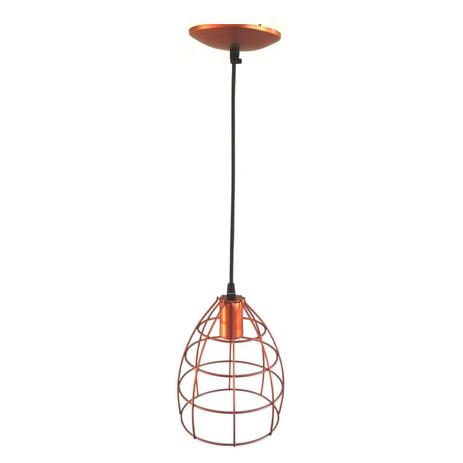 Pendente Aço Aramado Oval Grande Isadora Design Cobre Menor preço em Pendente Aço Aramado Oval Grande Isadora Design Cobre