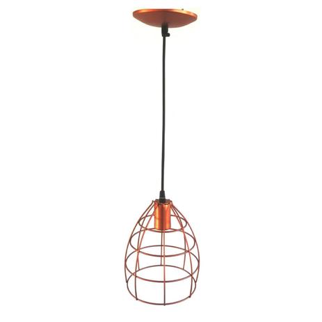 Pendente Aço Aramado Oval Médio Isadora Design Cobre Menor preço em Pendente Aço Aramado Oval Médio Isadora Design Cobre