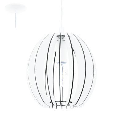 Pendente aço branco madeira branca 190 mm 1 X E14 - Eglo iluminação Menor preço em Pendente aço branco madeira branca 190 mm 1 X E14 - Eglo iluminação