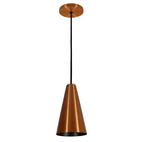 Pendente Alumínio Cônico 14cmx25,5cm 1847 Volare Cobre Menor preço em Pendente Alumínio Cônico 14cmx25,5cm 1847 Volare Cobre